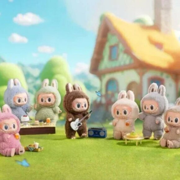 Authentic Pop Mart The Monsters Exciting Macaron Sesame Bean Gray Labubu… - Picture 4 of 12